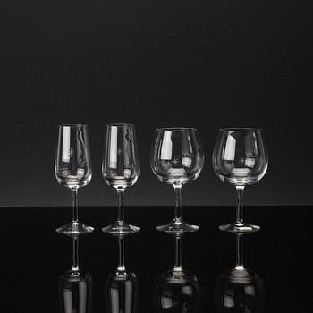 VINGLAS, 6+6 "Bouquet" design Signe Persson Melin, Kosta Boda.