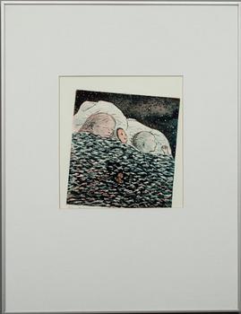 Inari Krohn · INARI KROHN (FINLAND), etsning, numr. 12/30 Tpl'a, sign. och dat. 1987.