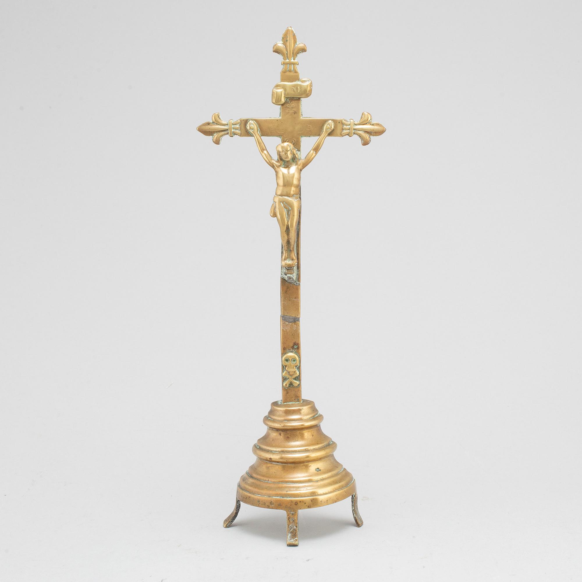 KRUCIFIX, brons, 1700-tal.