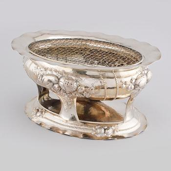 A silver jardinièr by C G Hallberg from Stockholm in 1906.