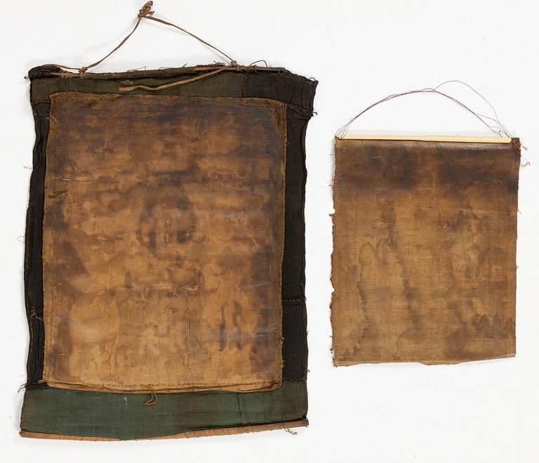 Two Thangkas, Tibet/Nepal, 19th/20th century.
