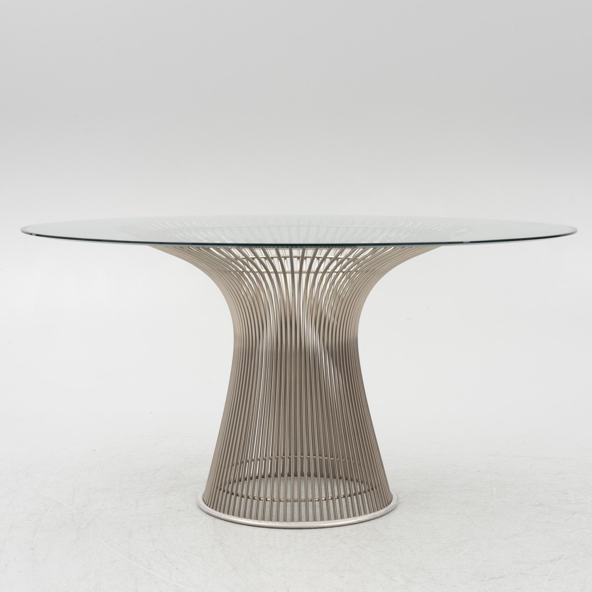 Warren Platner, dining table, Knoll, 2000s.