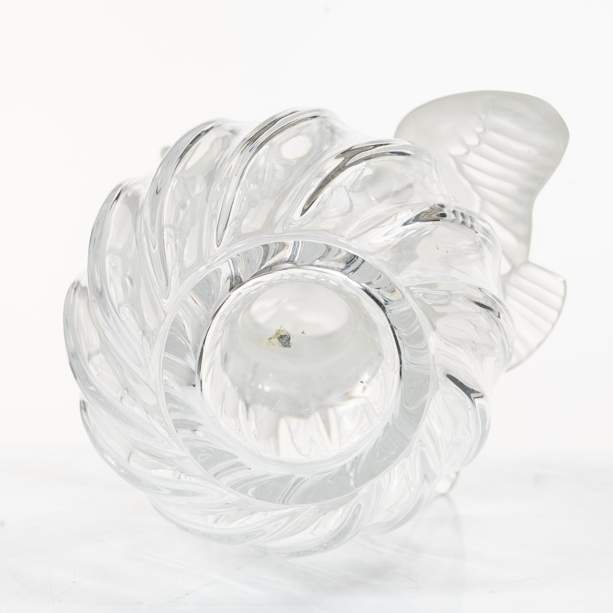 Nina Ricci, parfymflaska, "L'air du temps", Lalique.