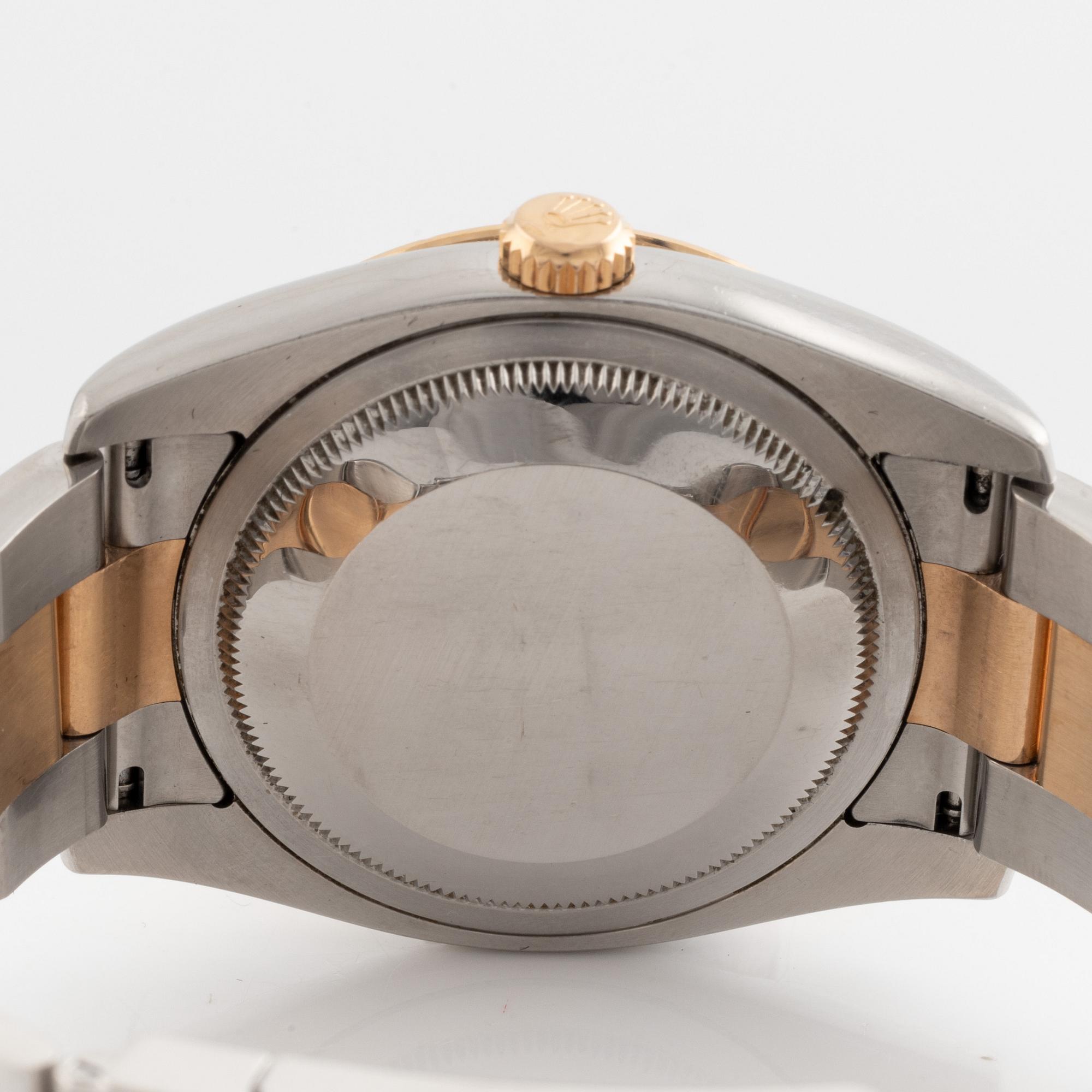 Rolex, Oyster Perpetual, Datejust, Turn-O-Graph, Chronometer, armbandsur, 36 mm.