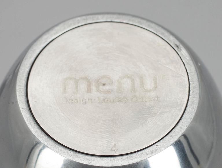 SMYCKESSTÄLLNING, 2st, aluminium, design Louise Christ, Menu.