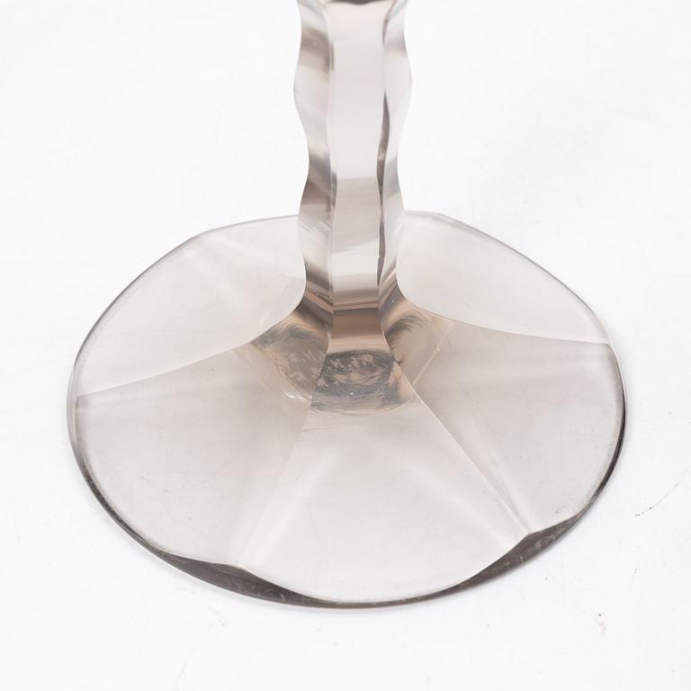 Edward Hald, vases, 3 pcs, Orrefors, 1929-30.