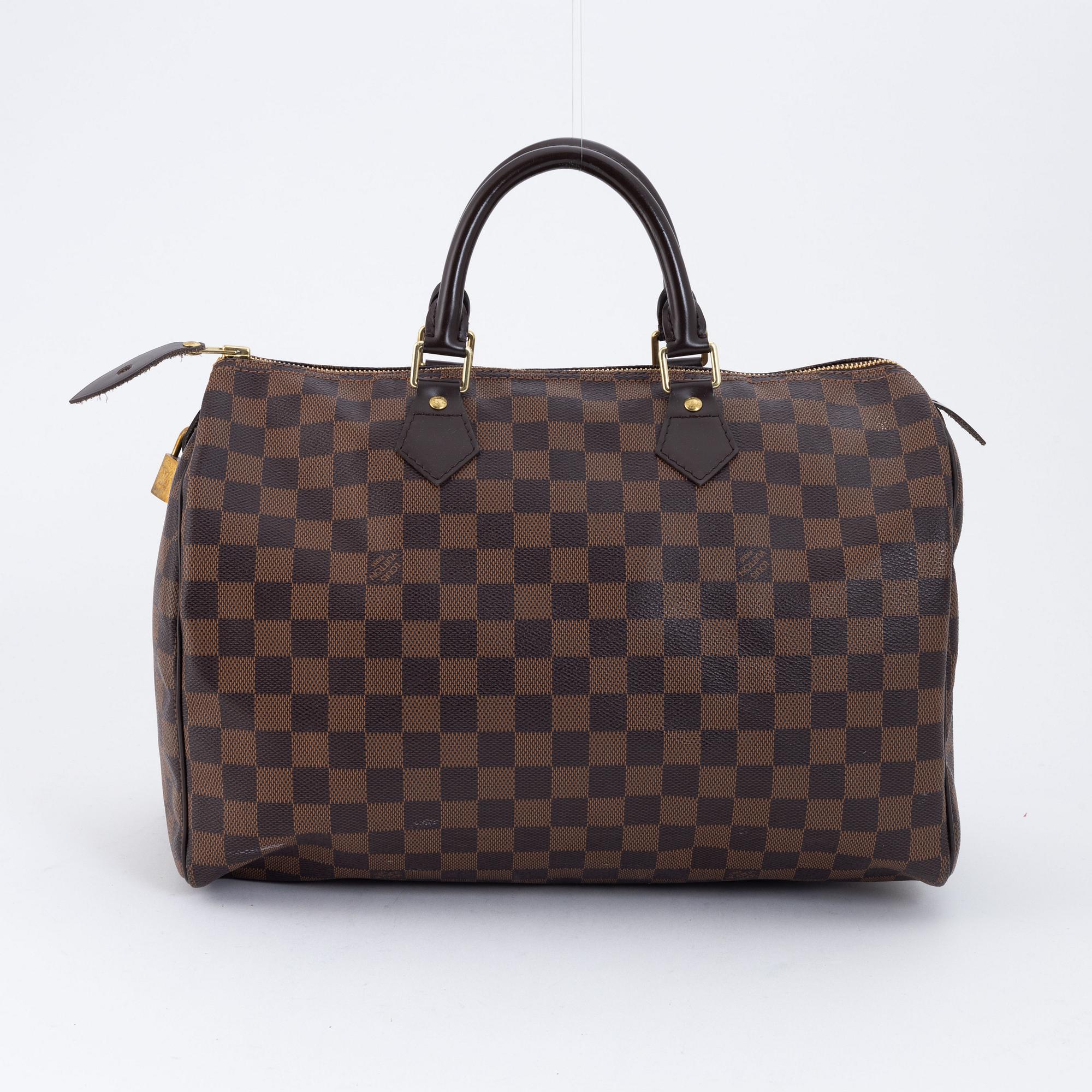 Louis Vuitton ルイヴィトン Louis Vuitton, a damier ebene 'Speedy 35' handbag, 2012. - Bukowskis