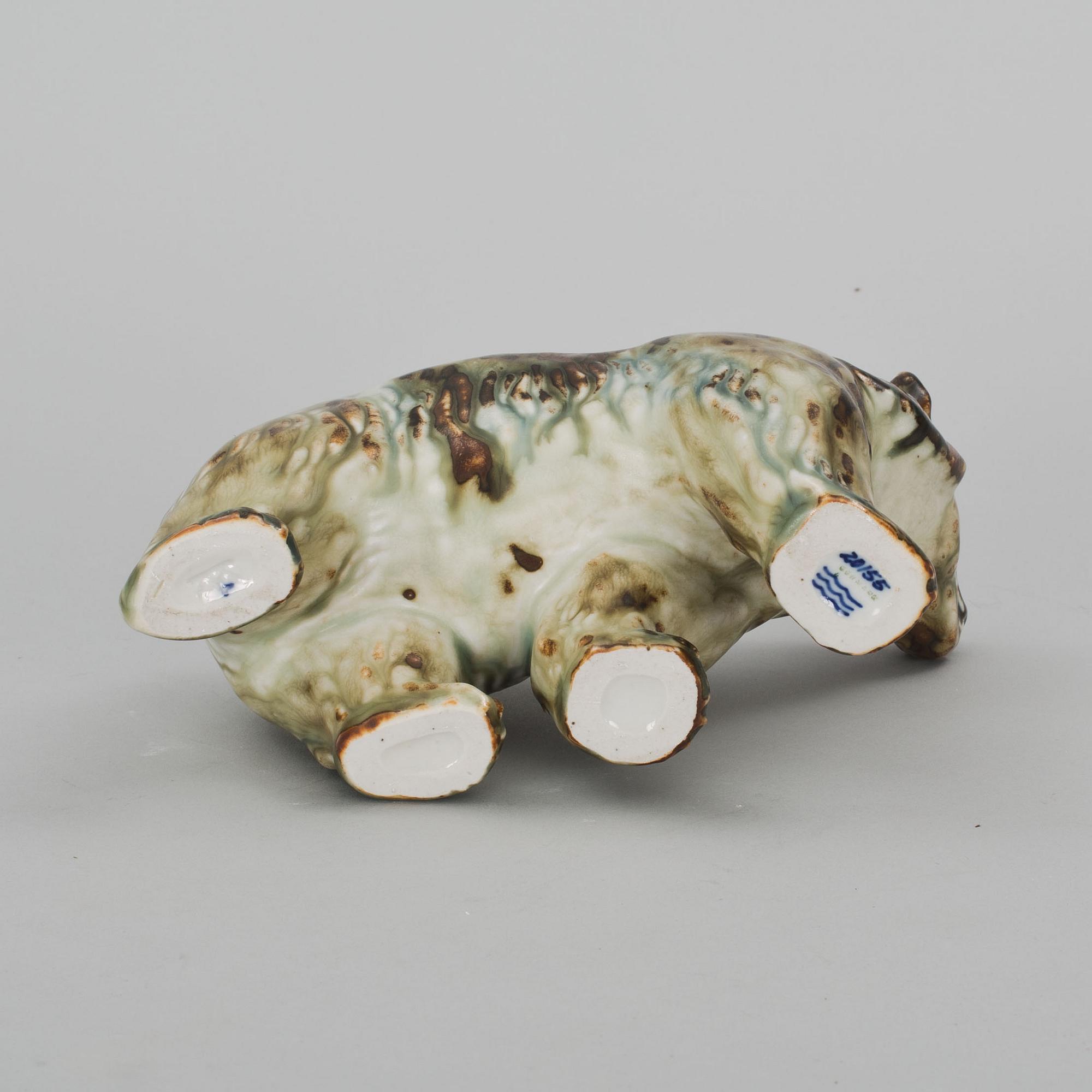 FIGURIN, porslin, Knud Kyhn, Royal Copenhagen, signerad.