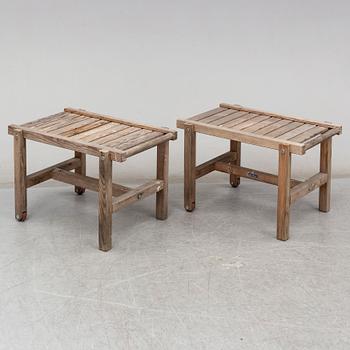 ELSA STACKELBERG, a set of three tables from the second hal of the 20th century.