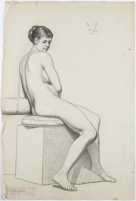 Eight signed and dated drawings by Robert Thegerström.