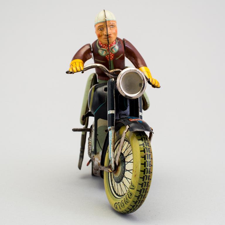 A tinplate Arnold Mac 700 motorcycle, Germany, 1950s.