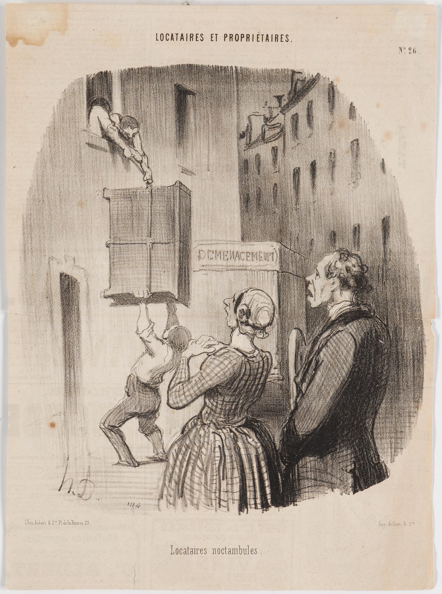 HONORÉ DAUMIER, lithographs, 7, stamped signature.