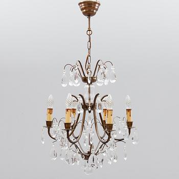 LJUSKRONA, barockstil, 1900-talets andra hälft. Höjd 55 cm.
