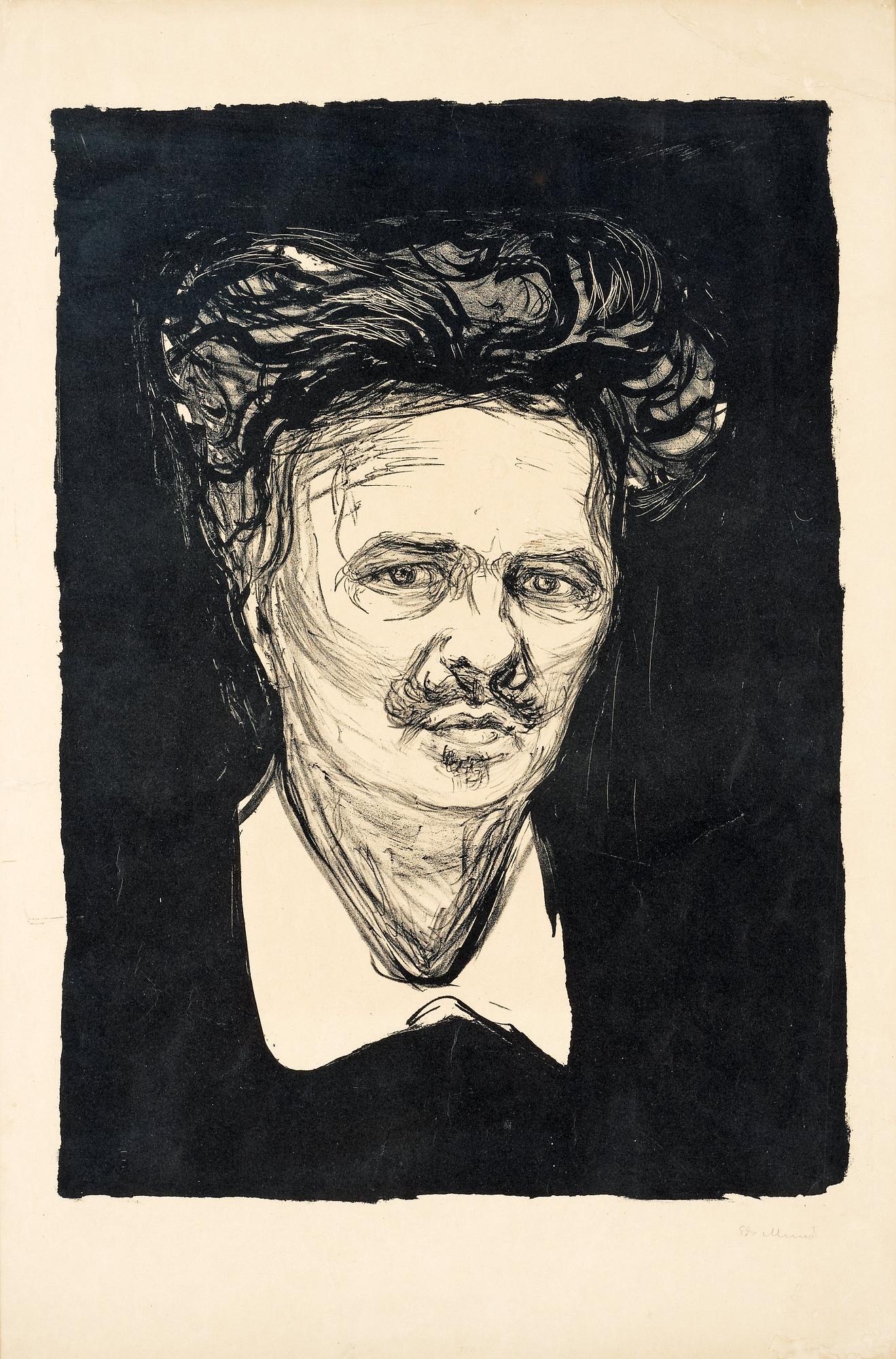 Edvard Munch, "August Strindberg".