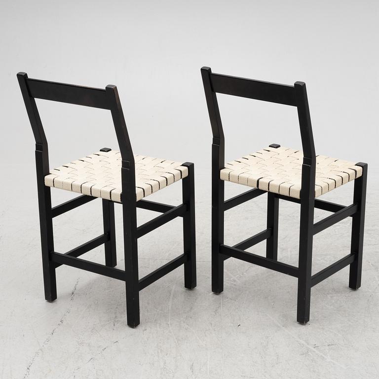 John Kandell, eight "Schablon" chairs, Källemo, Sweden.