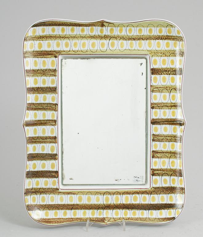 SPEGEL, fajans, Stig Lindberg, Gustavsbergs studio.