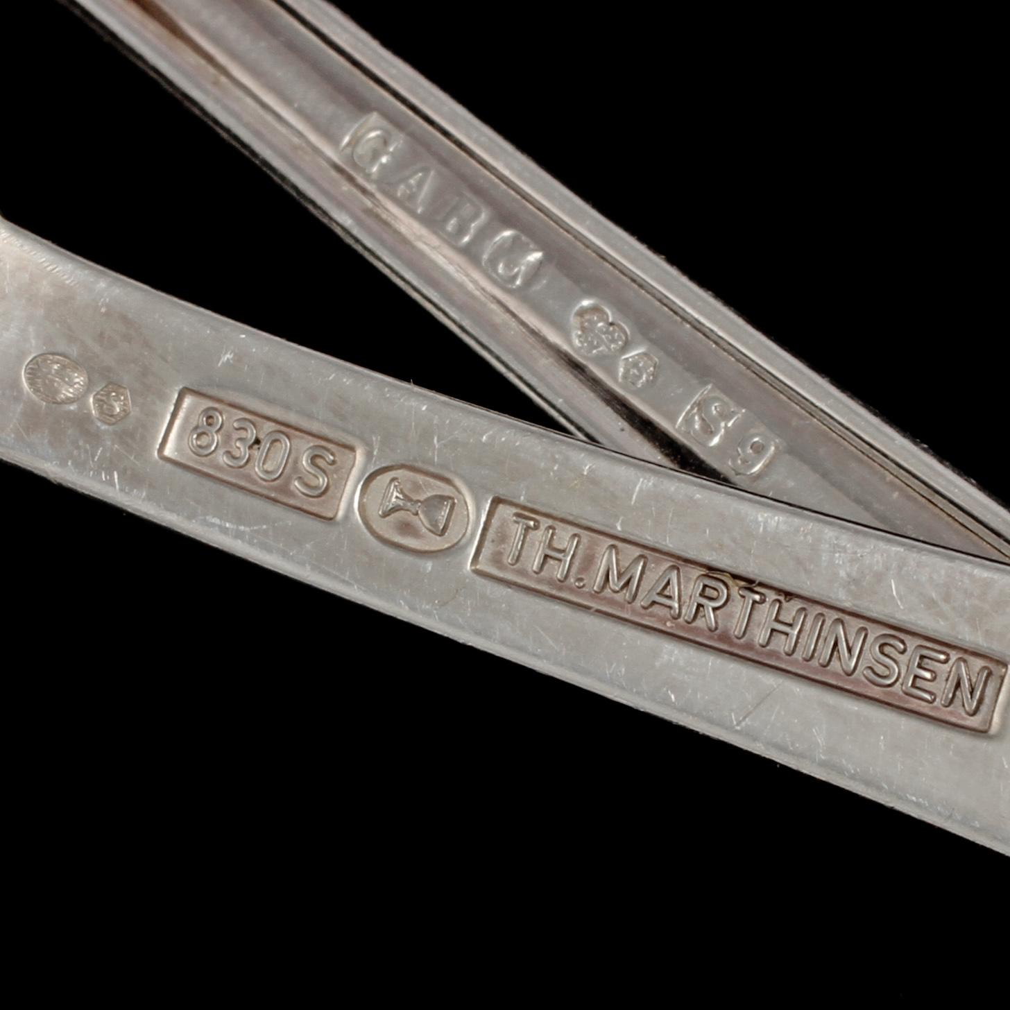 PARTI SILVER, 26 delar, 1900-tal. Total vikt 845 g.