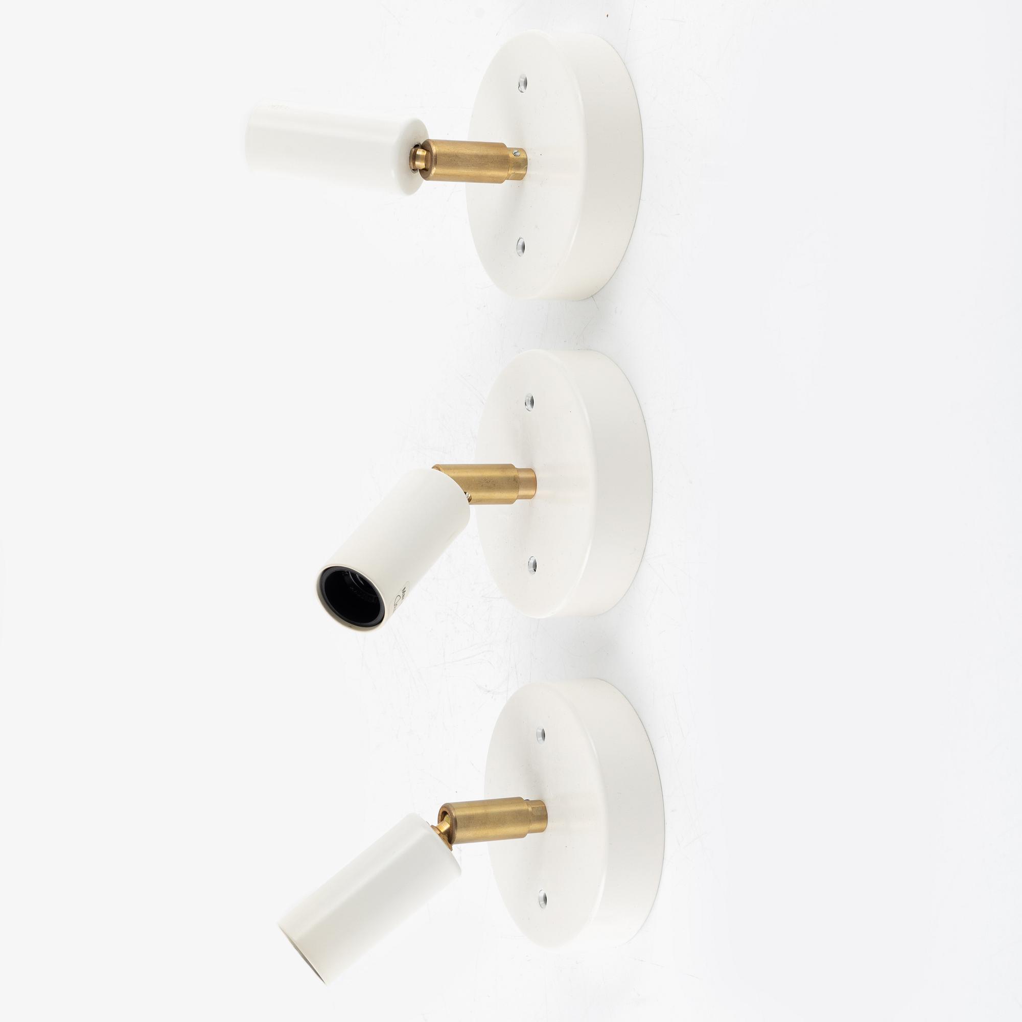 A set of three wall lamps, by Jonas Bohlin, "Star", Örsjö Lighting.