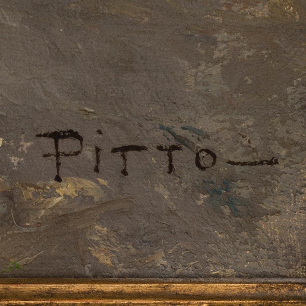 GIUSEPPE PITTO, oil on canvas, signed,
