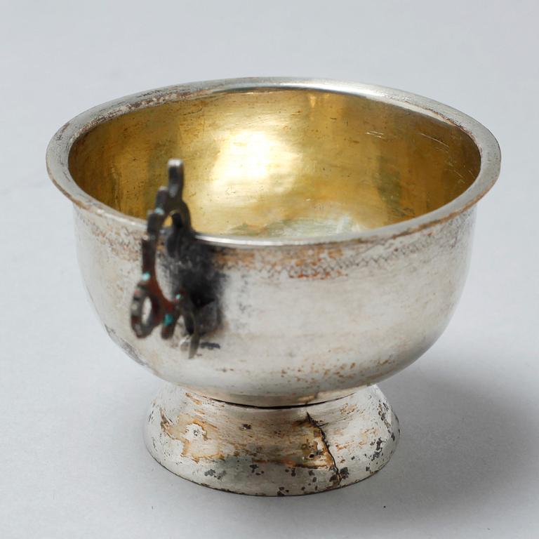 Two silver cups, partly by Erik Ernander, Uppsala, 1796.