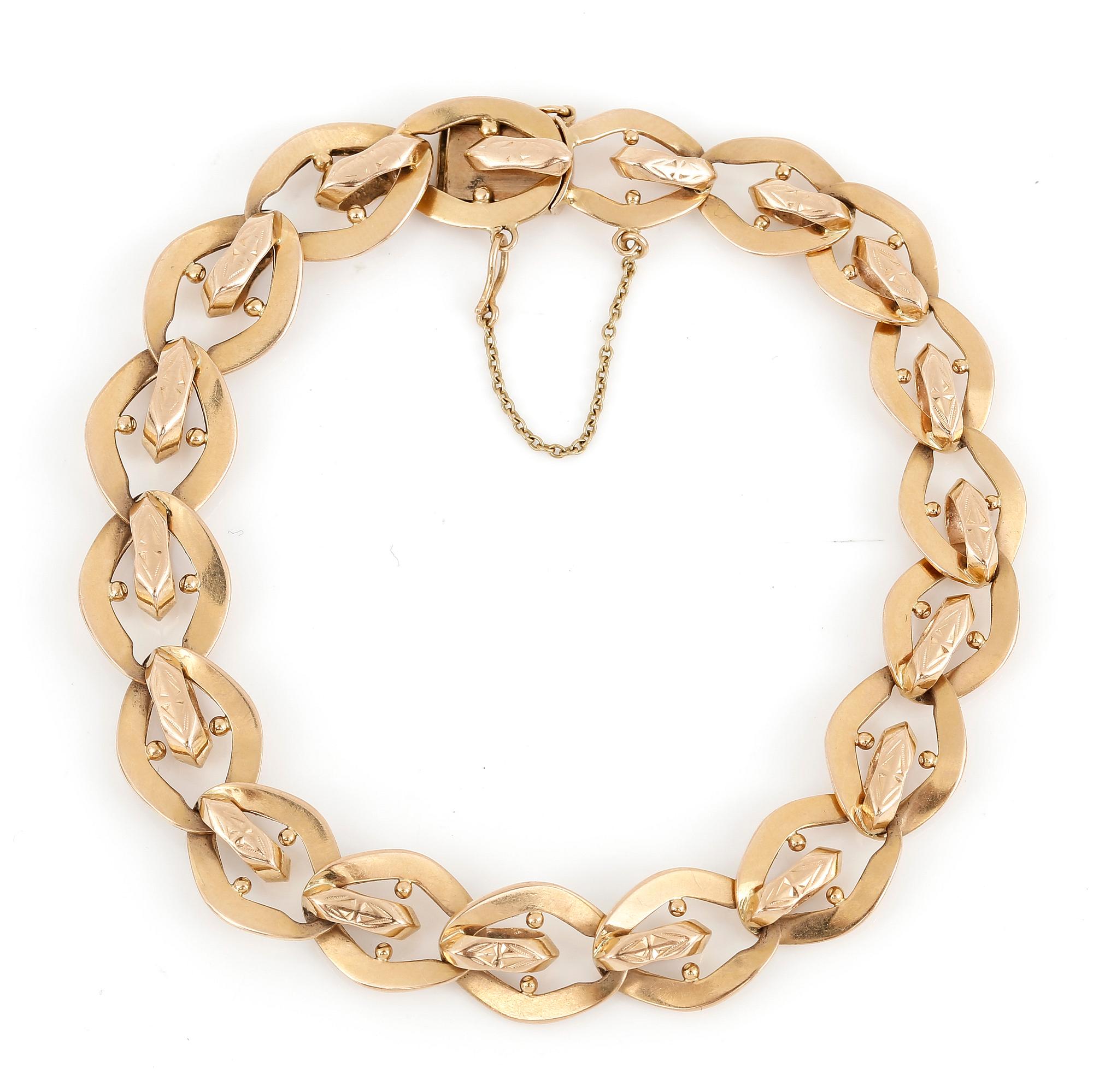 ARMBAND, Stockholm, 1920, 18K guld.
