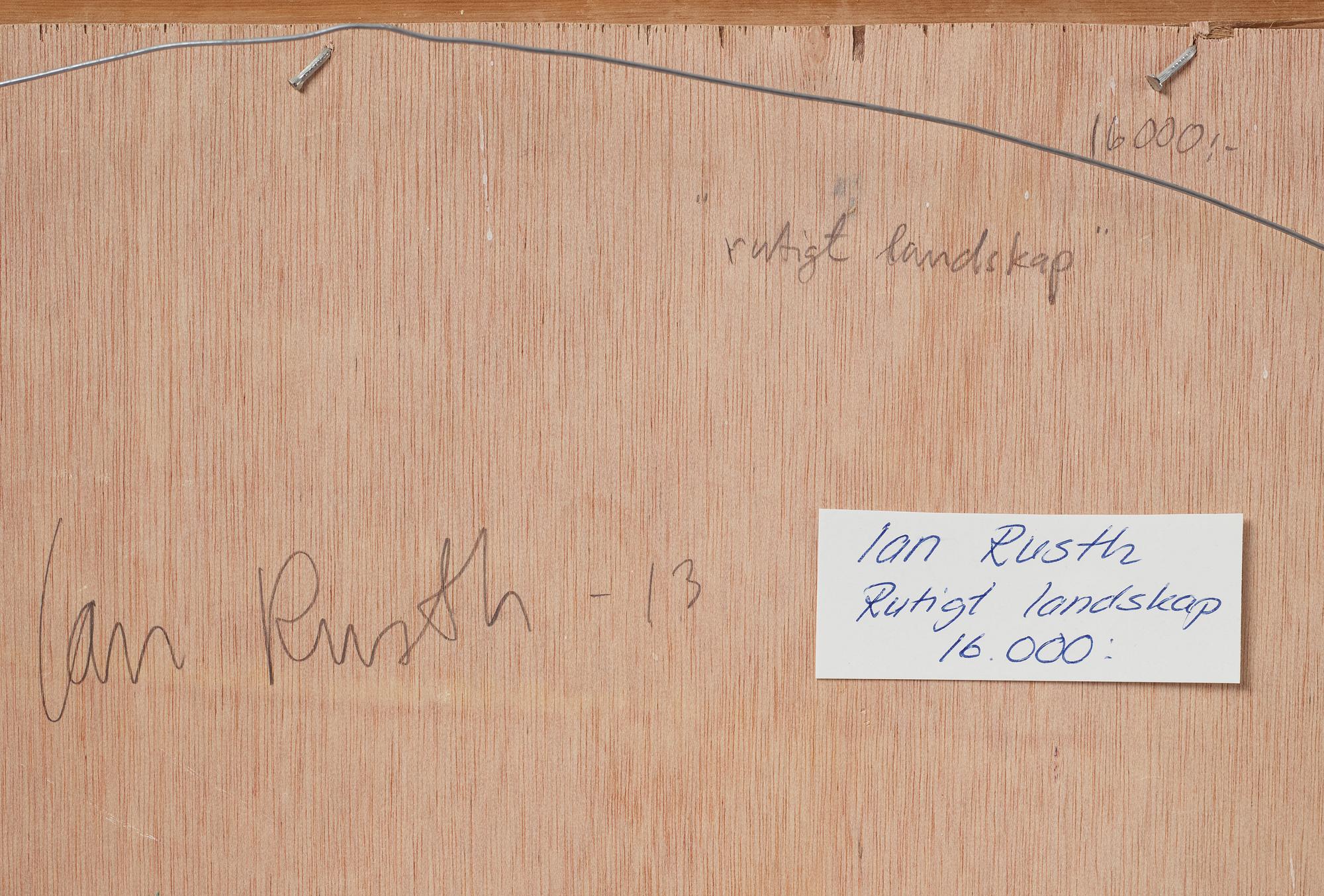 Ian Rusth, "Rutigt landskap".