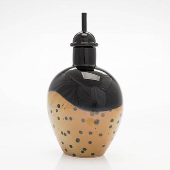 Inkeri Leivo, flaska med propp, keramik, Pro Arte -96, Arabia.