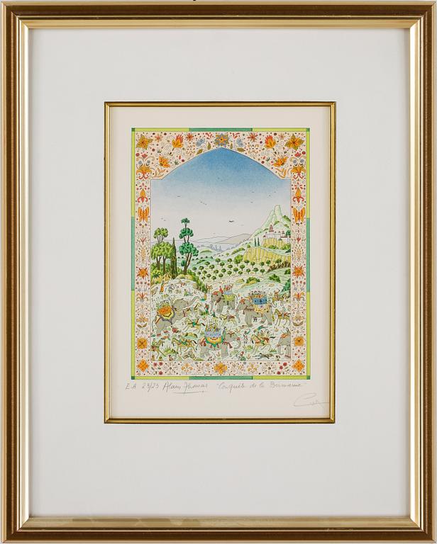 ALAIN THOMAS, tryck, signerad och numrerad 23/23, EA-upplaga.