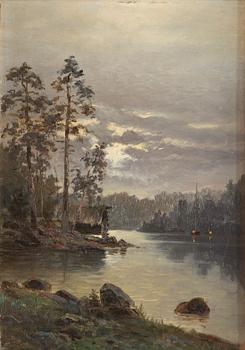 Frans Maexmontan, Månsken vid stranden.