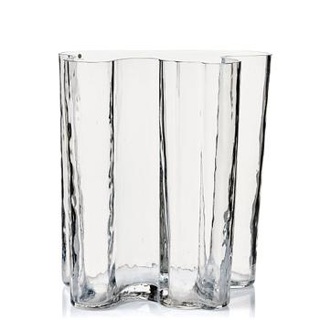 34. Alvar Aalto, a clear glass vase, Iittala, Finland probably 1960'-70's, model 3031.