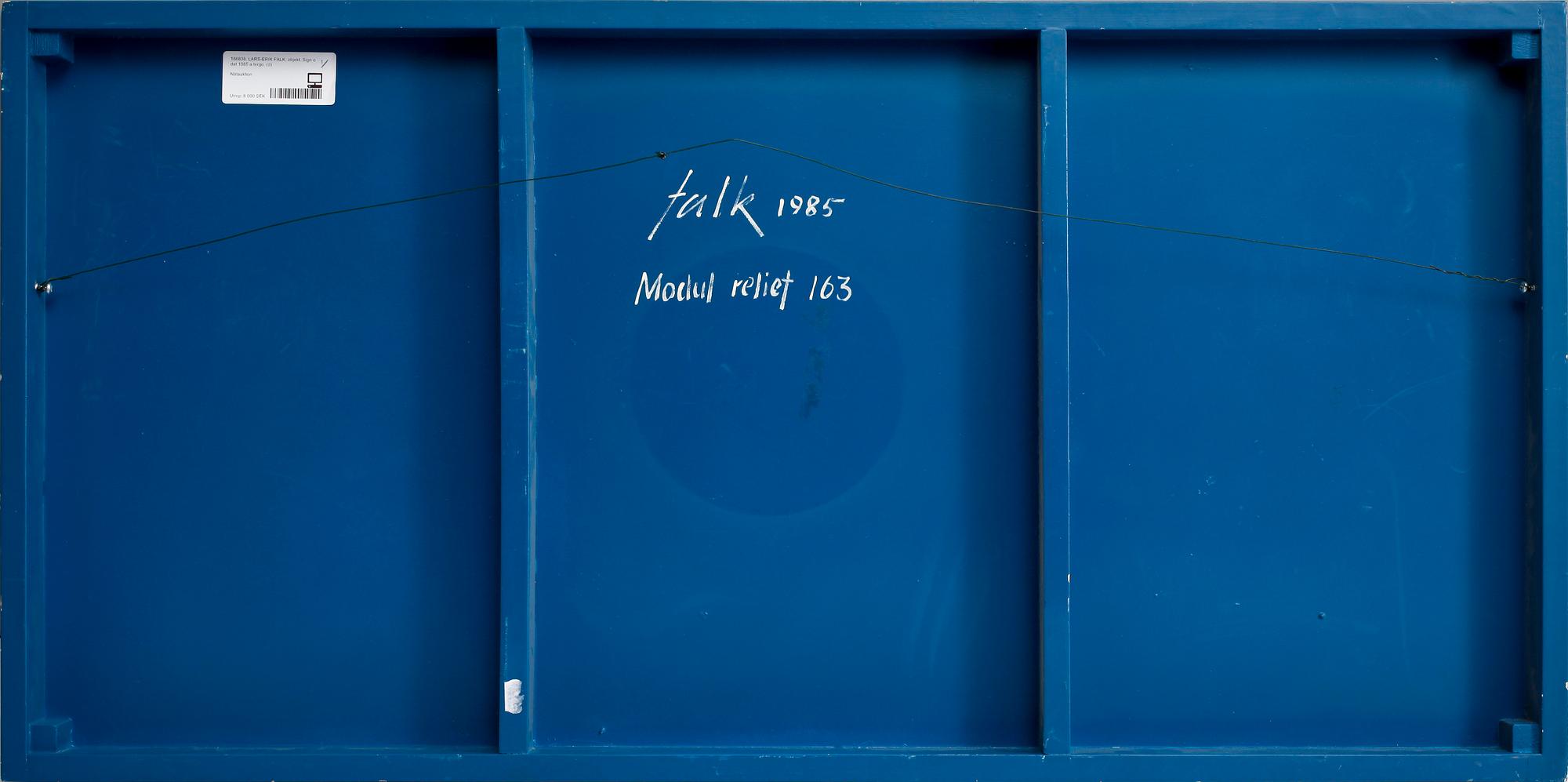 LARS-ERIK FALK, objekt. Sign o dat 1985 a tergo.