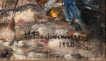 HUGO BACKMANSSON, olja på duk, signerad och daterad 1920.