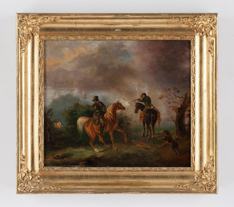 OKÄND KONSTNÄR, olja på duk, ej signerad, 1800-tal.