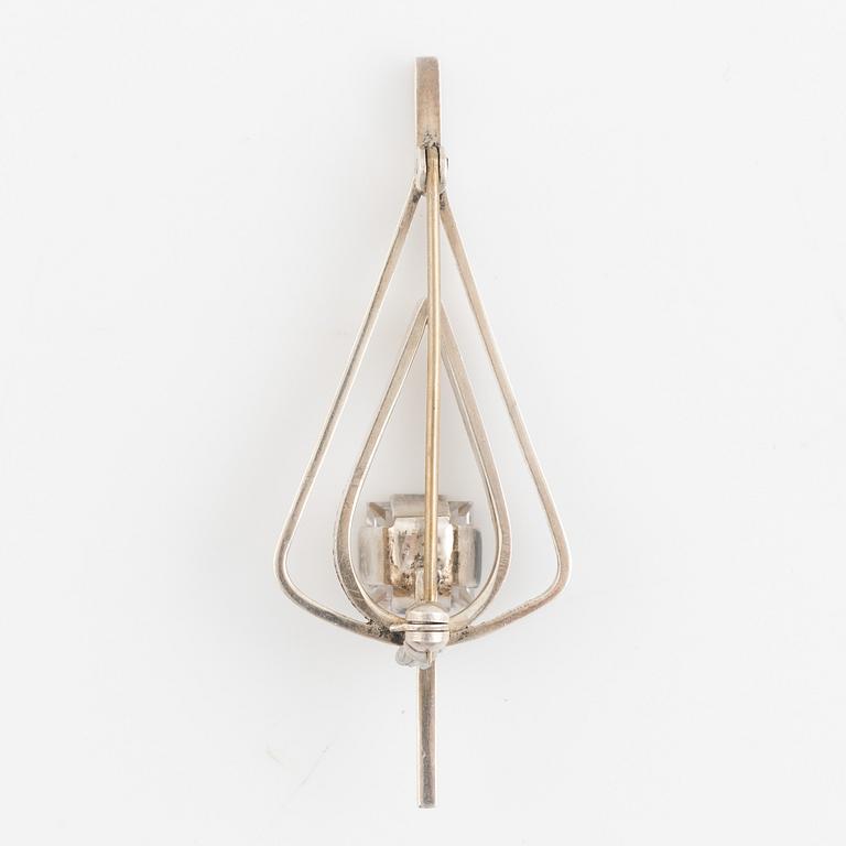 Atelier Borgila, silver brooch.