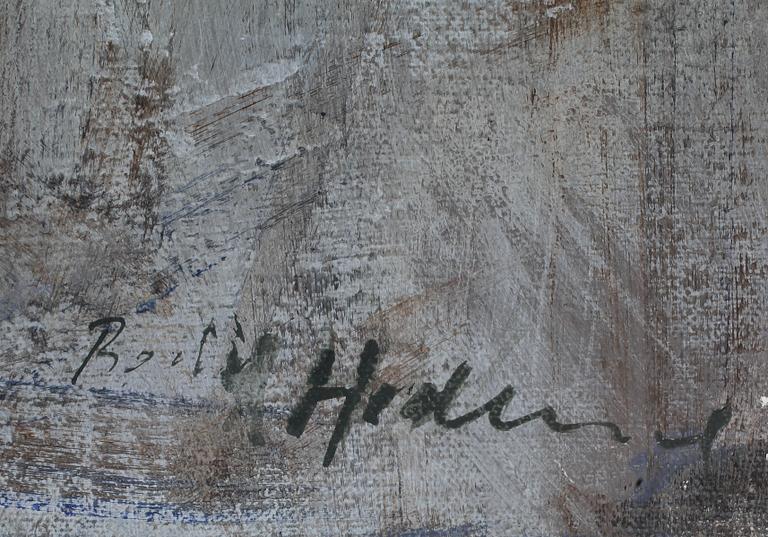 BODIL HEDLUND, olja på duk. Signerad.