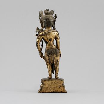 FIGURIN, förgylld brons, orientalisk, 1800-/1900-tal.