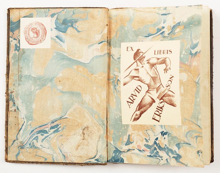 BOK, "Principios universales y reglas generales de la verdadera destreza del espadin" av Manuel A de Brea, Madrid 1805.