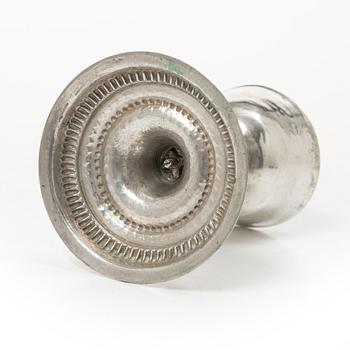 An 18th century Northern Europe parcel-gilt silver chalice, unmarked.