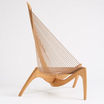 Jørgen Høvelskov, an ash 'Harp Chair', Denmark, post 1963.