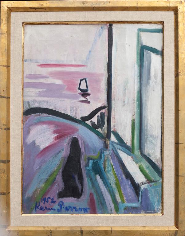 KARIN PARROW, olja på duk, signerad och daterad 1952.
