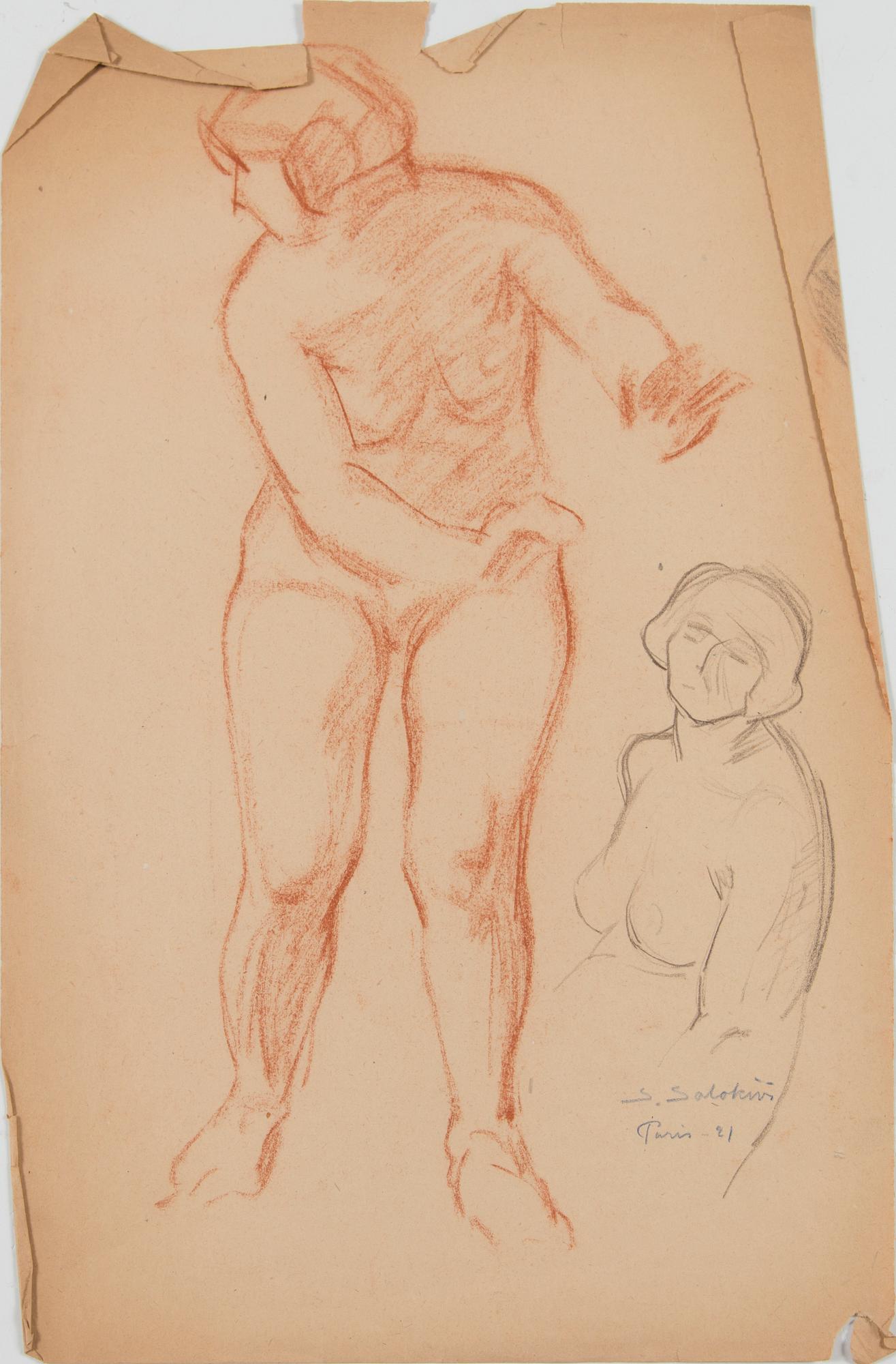 Santeri Salokivi, Studies of  Women Nudes, 5 pcs.