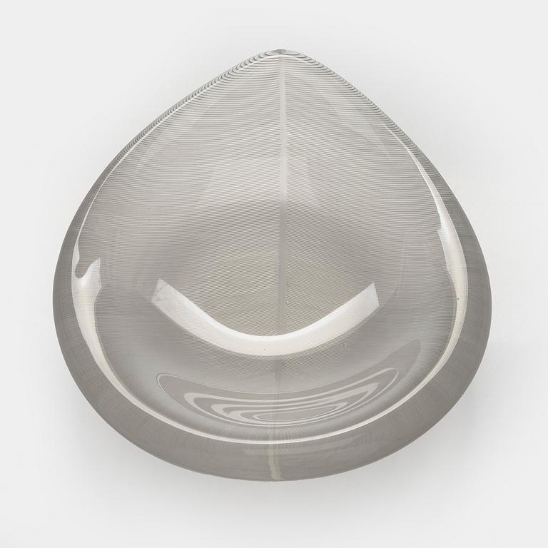 Tapio Wirkkala, skål, "Lehti" (Blad), signerad Tapio Wirkkala Iittala -56.