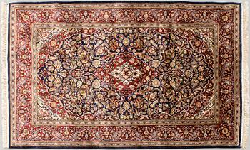 Oriental antique silk rug 189x113 cm.