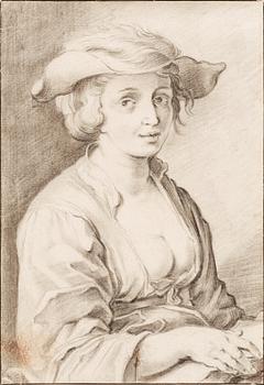 Martin Mijtens d.y (van Meytens), A seated woman holding a book.