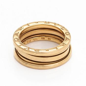 Bulgari, an 18K gold 'B.Zero1' ring.