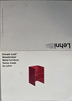 Donald Judd, a "Corner Chair No 15", Lehni, Switzerland, 1989.