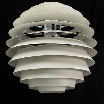 Poul Henningsen, a 'PH Globe/Louvre' pendant light, Louis Poulsen, Denmark.