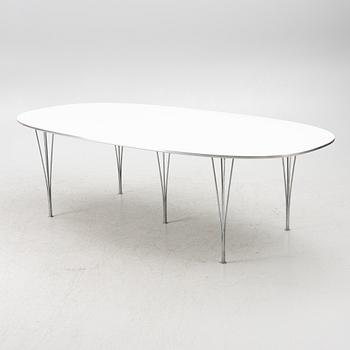 Bruno Mathsson & Piet Hein, dining table, "Superellipse", Fritz Hansen, Denmark, 1984.