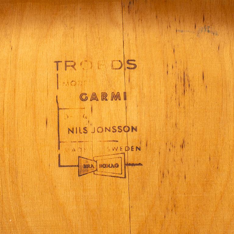 Nils Jonsson, chairs, 6 pcs, "Garmi", Troeds, mid-20th century.