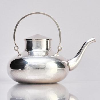 Carl-Gustaf Jahnsson, a silver teapot, Stockholm 1969.